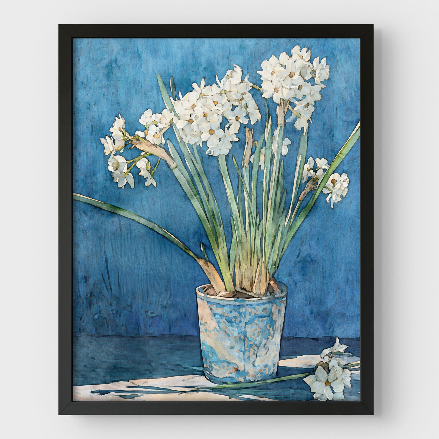 Paperwhite Narcissus Watercolor Print