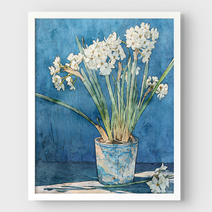 Paperwhite Narcissus Watercolor Print