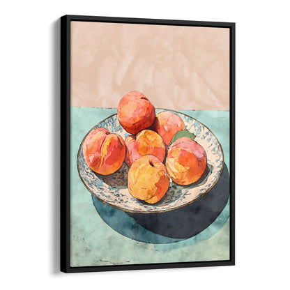 Peach Still Life Watercolor Print