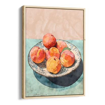 Peach Still Life Watercolor Print