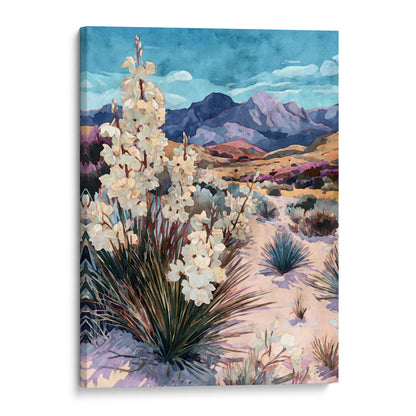 Southwest Yucca Landscape Watercolor Print