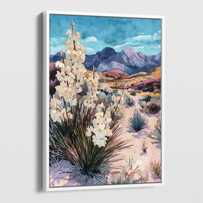 Southwest Yucca Landscape Watercolor Print