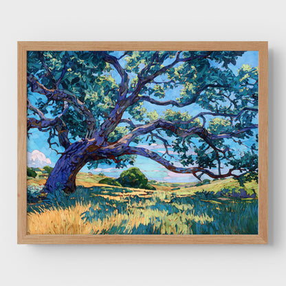 Texas Live Oak Tree Art Print