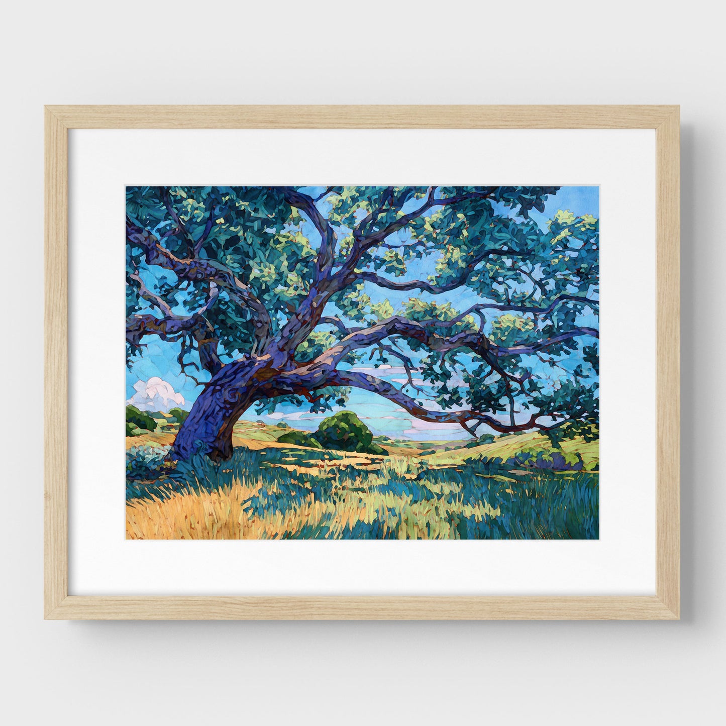Texas Live Oak Tree Art Print