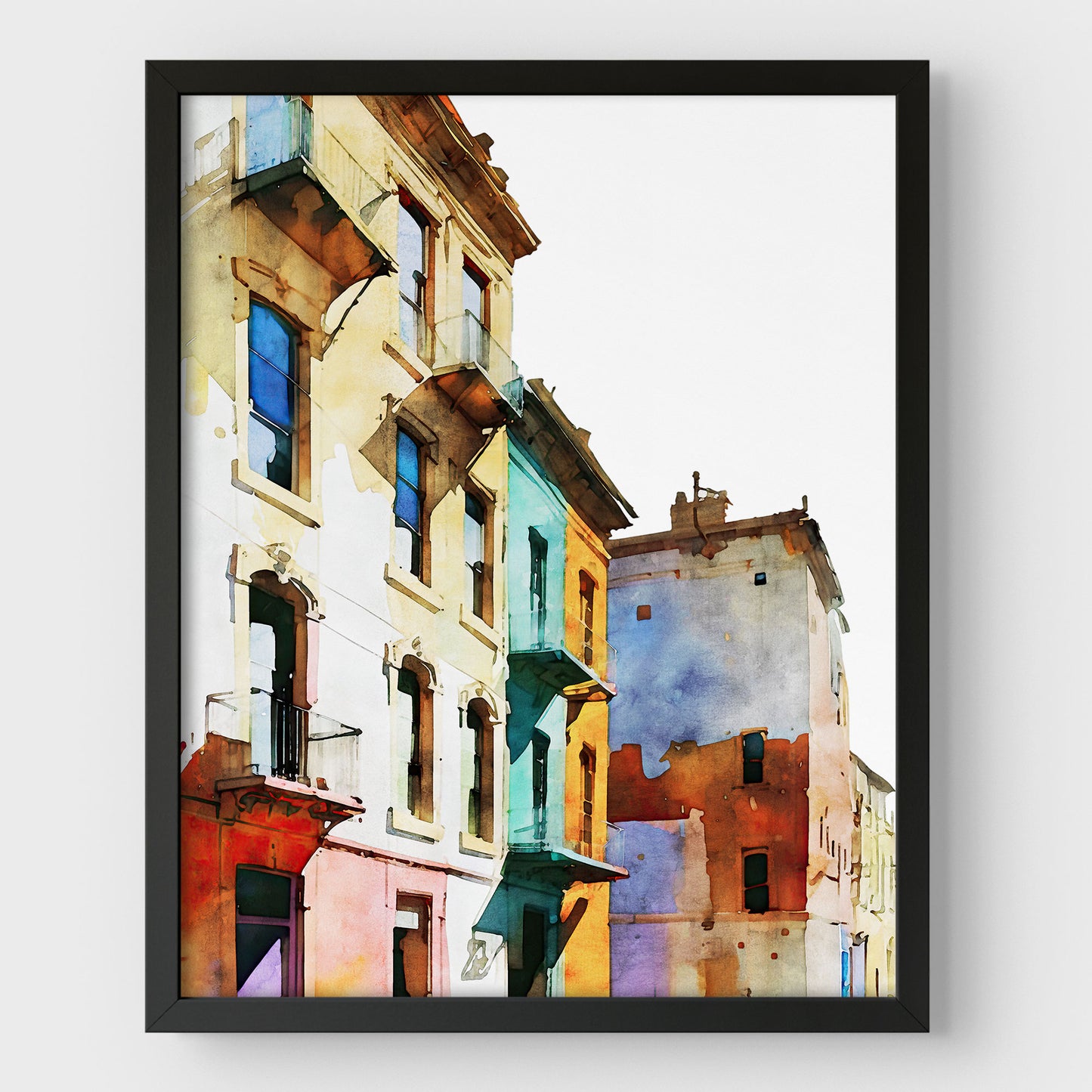 Colorful Buildings III Print