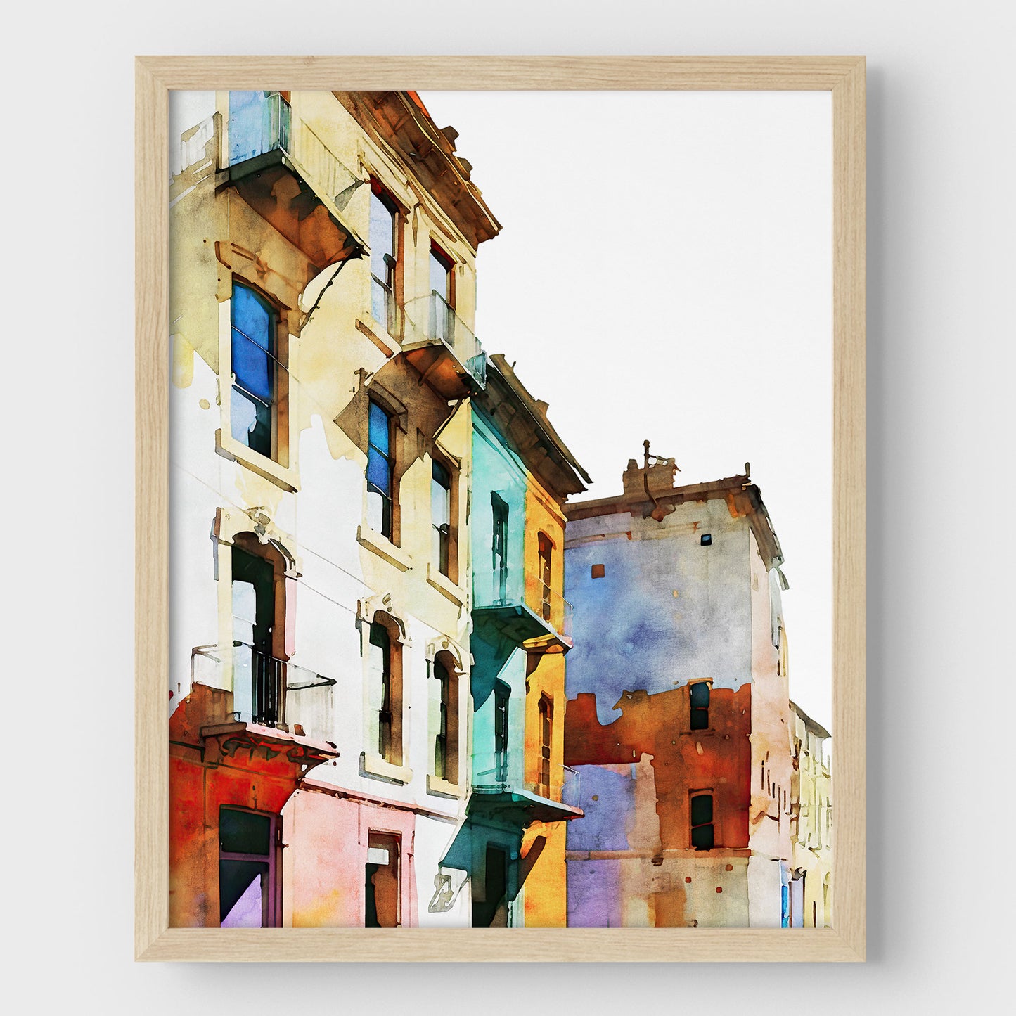 Colorful Buildings III Print