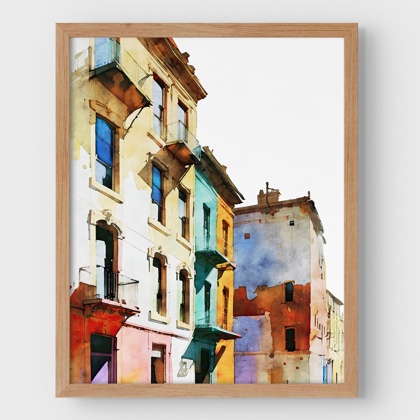Colorful Buildings III Print