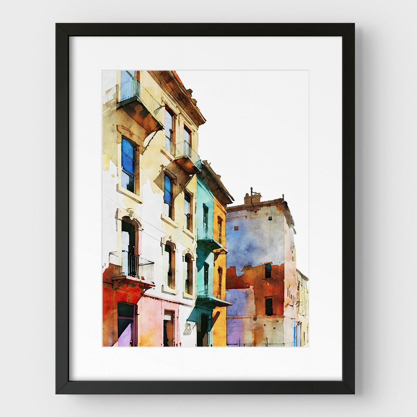 Colorful Buildings III Print