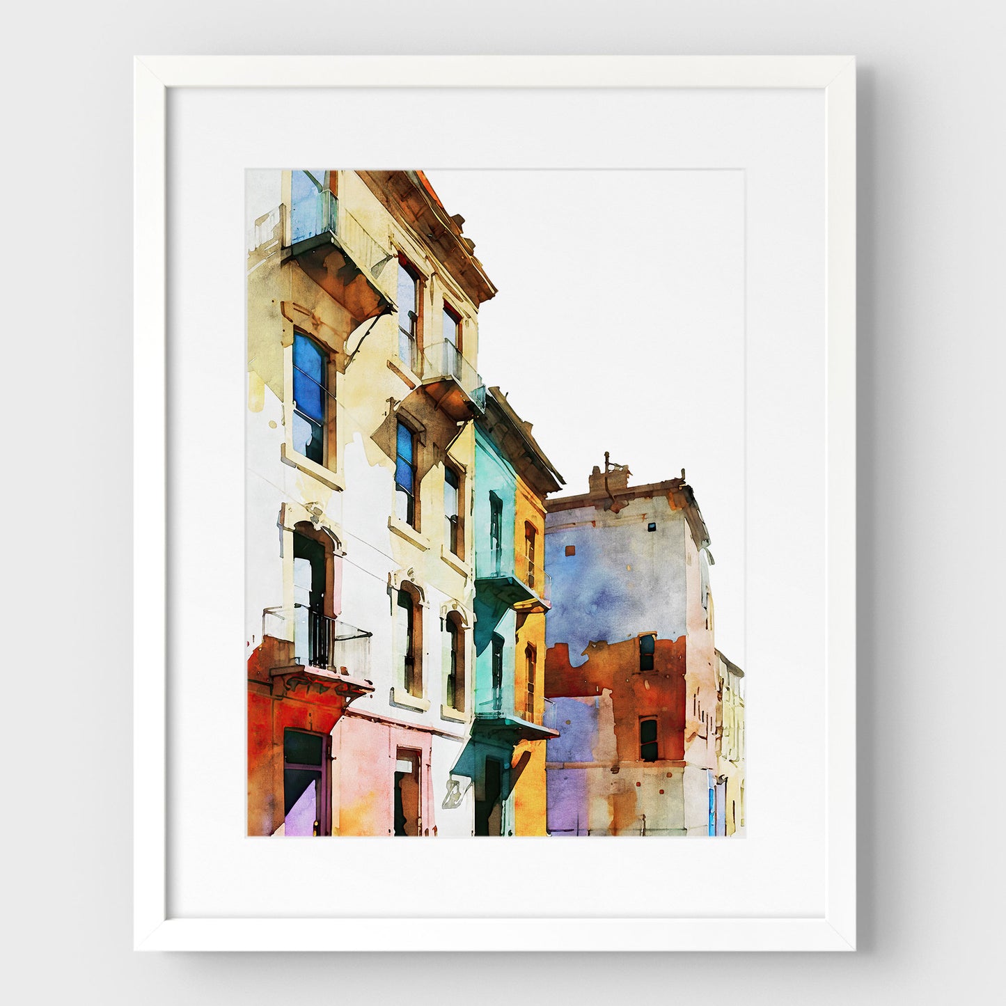 Colorful Buildings III Print