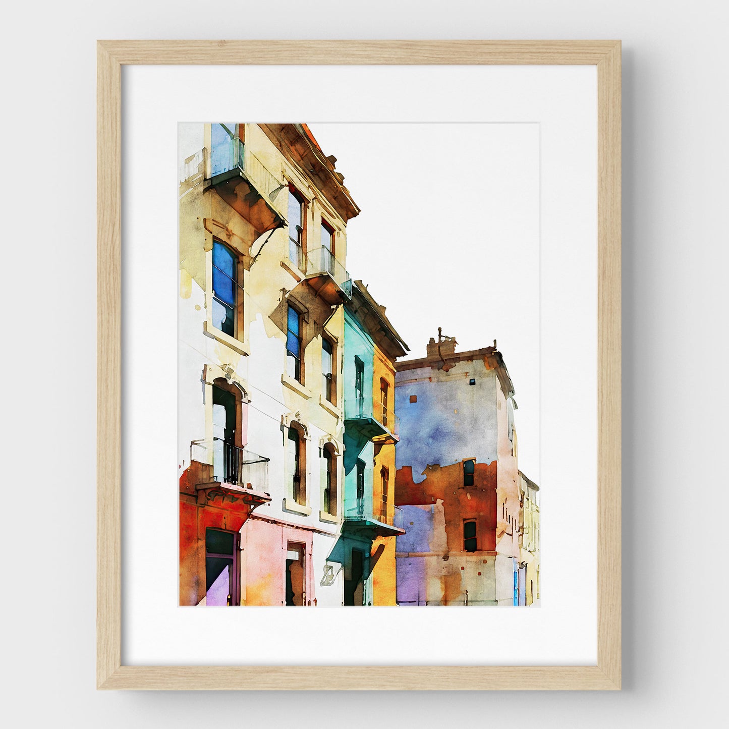 Colorful Buildings III Print