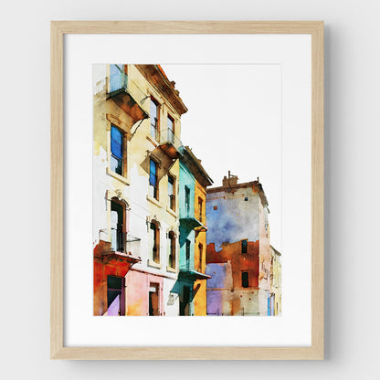 Colorful Buildings III Print