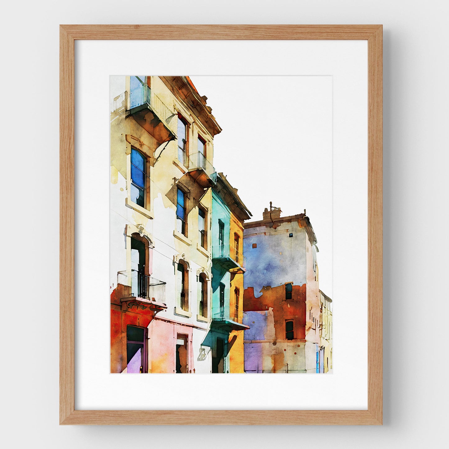 Colorful Buildings III Print