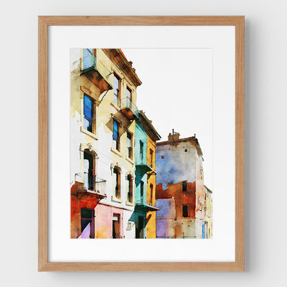 Colorful Buildings III Print