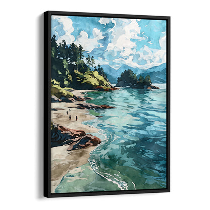 Vancouver Coast Watercolor Print