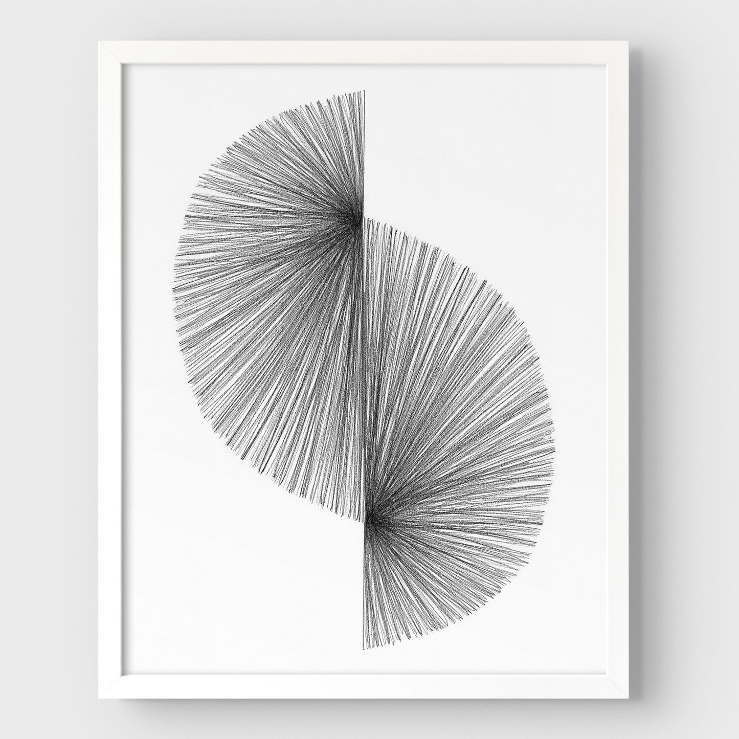 Wave Line Drawing Print