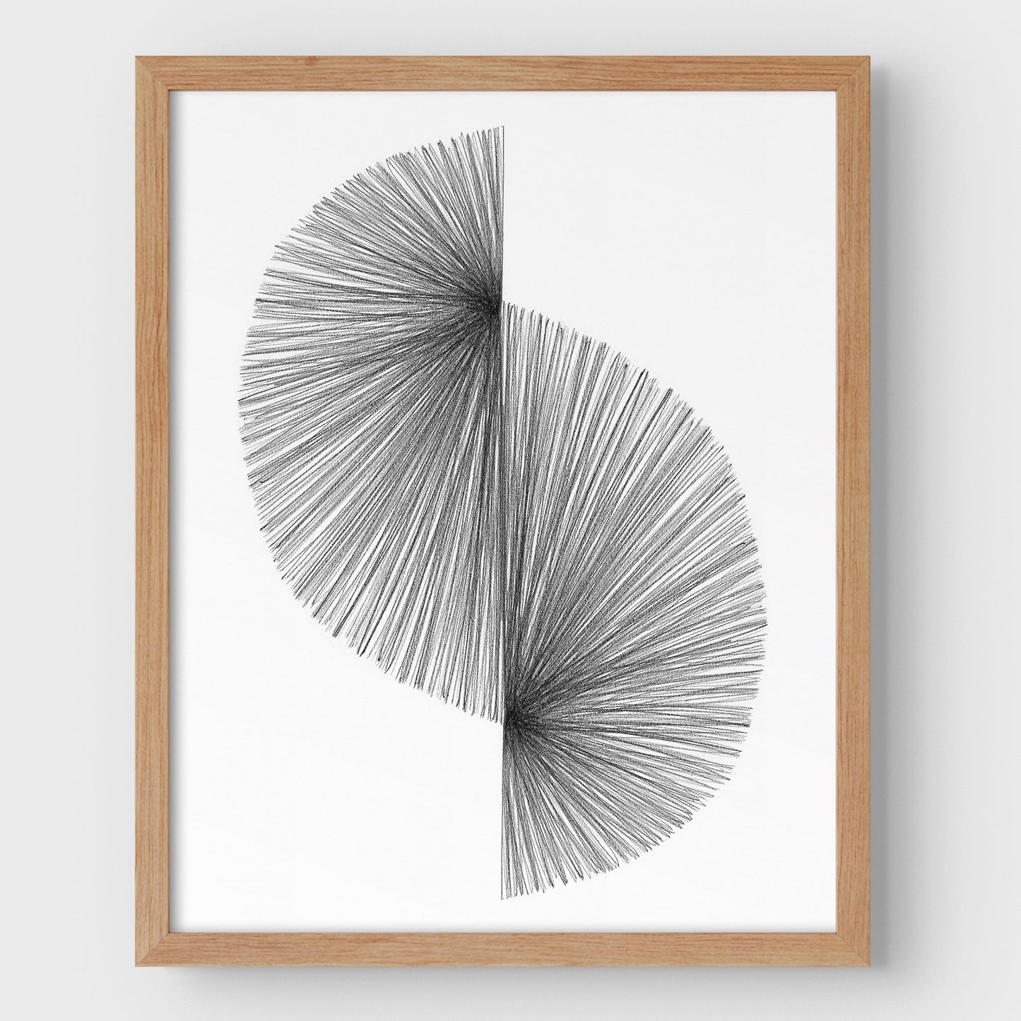 Wave Line Drawing Print
