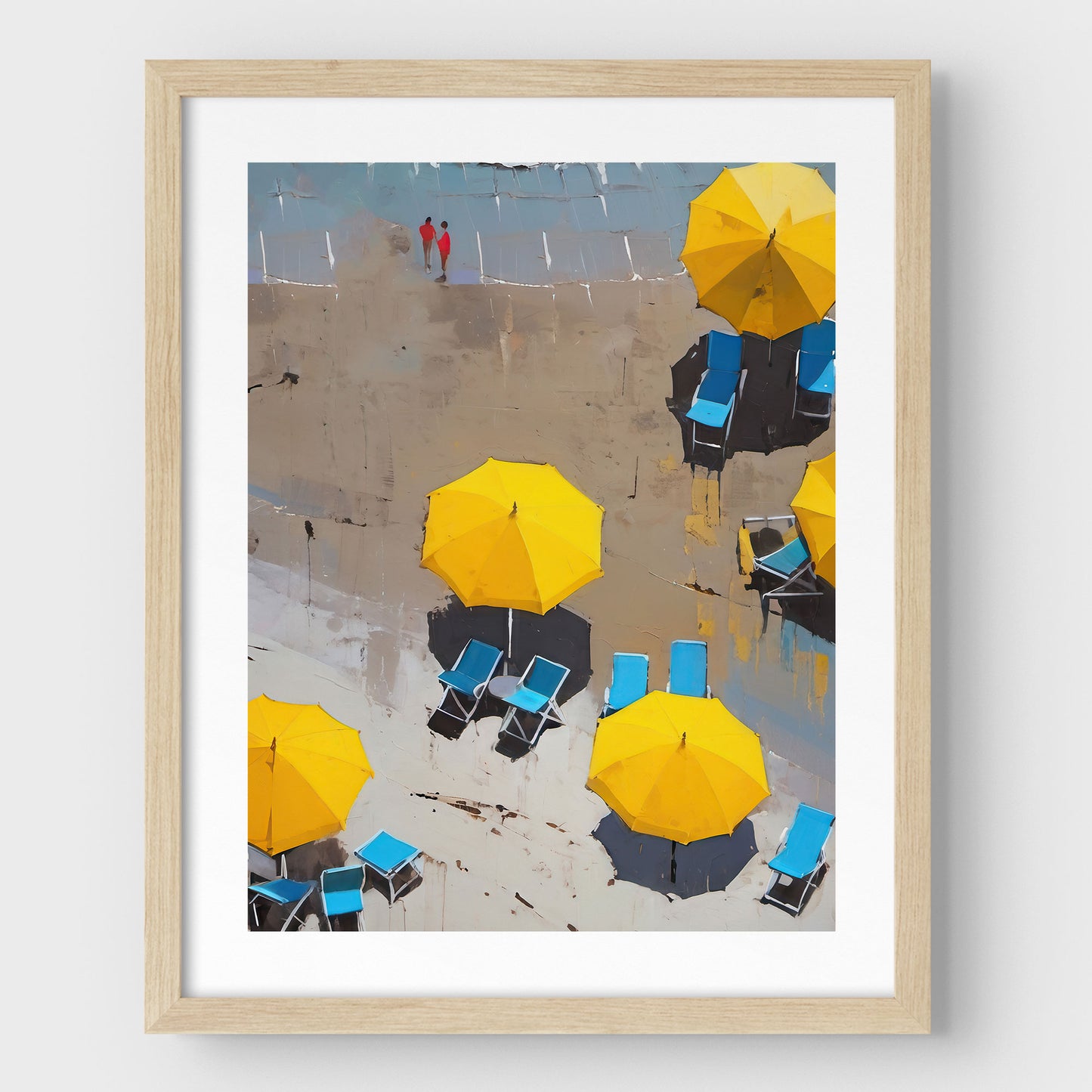 Yellow Beach Umbrellas