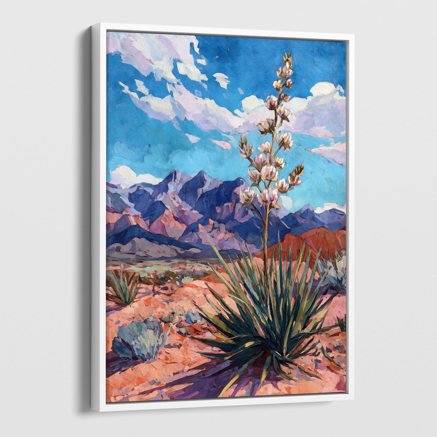 Yucca Desert Bloom Art Print