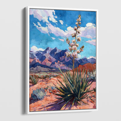 Yucca Desert Bloom Art Print