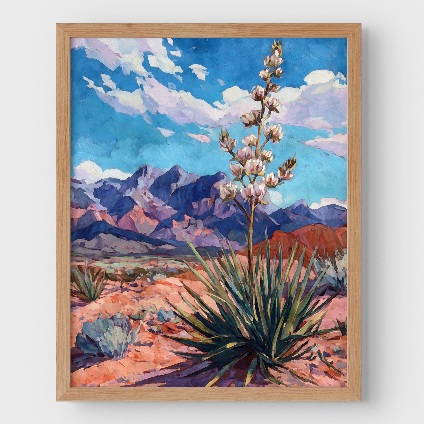 Yucca Desert Bloom Art Print