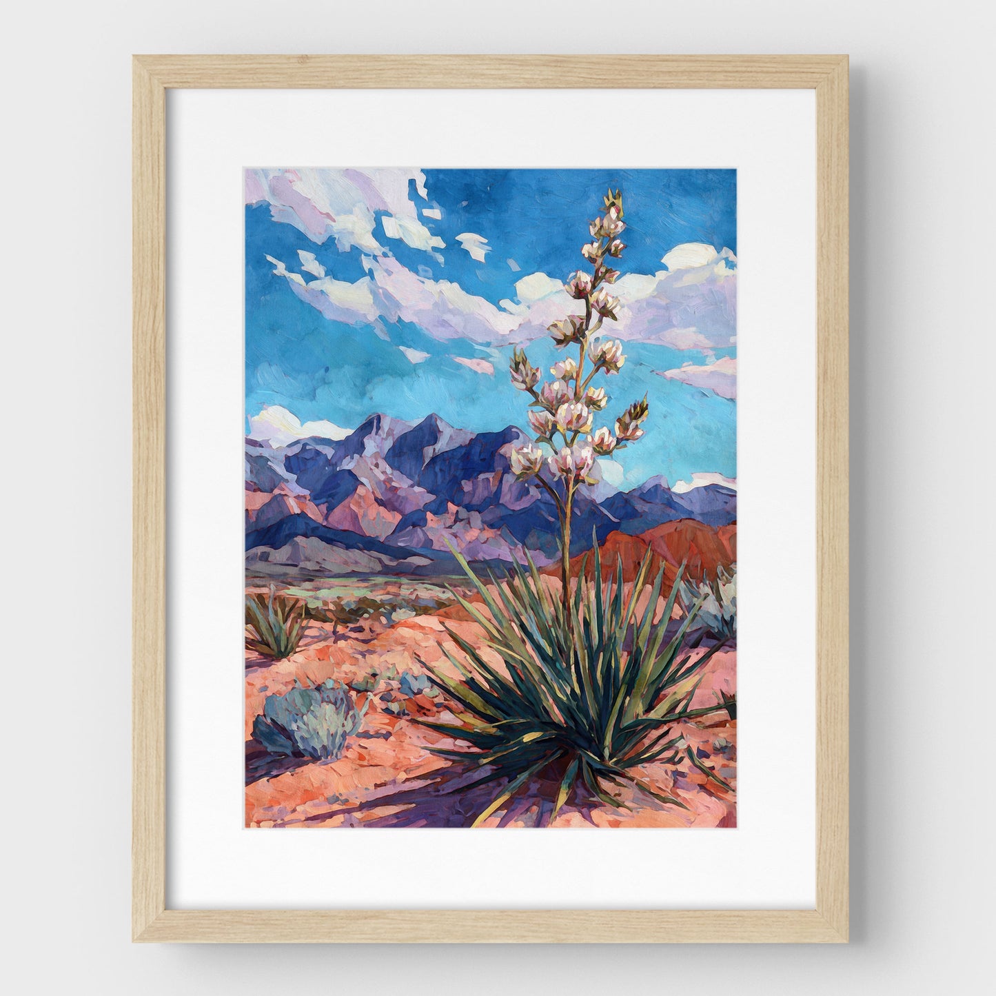 Yucca Desert Bloom Art Print