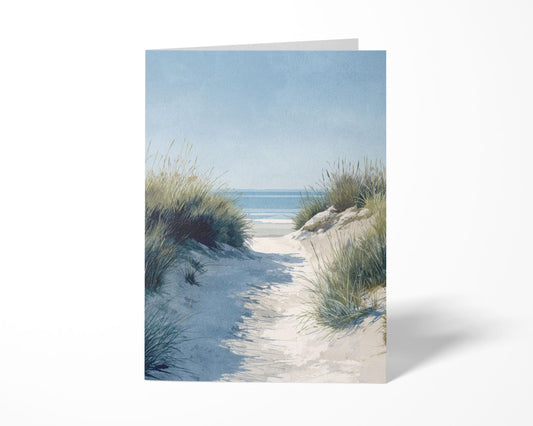 Beach Dune Path Vertical Note Cards