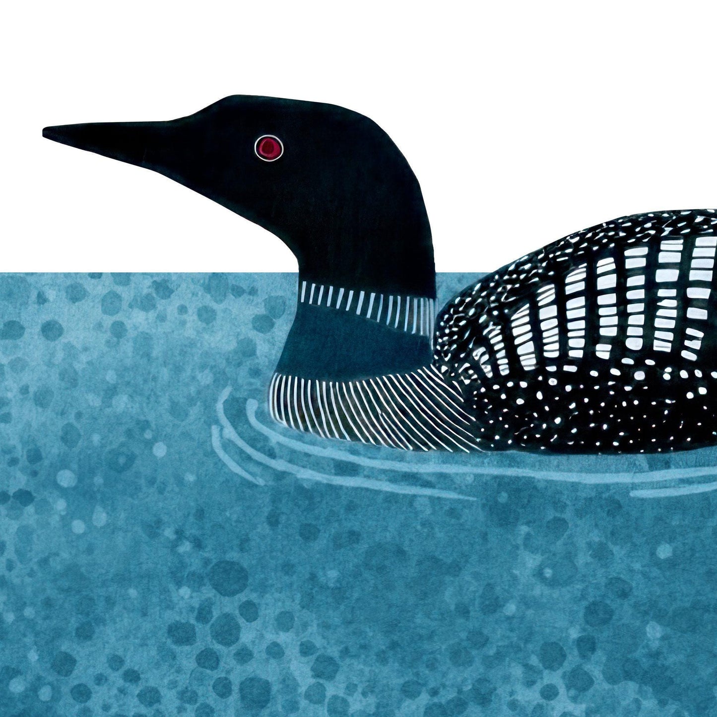 Minimalist Loon Pair Note Cards