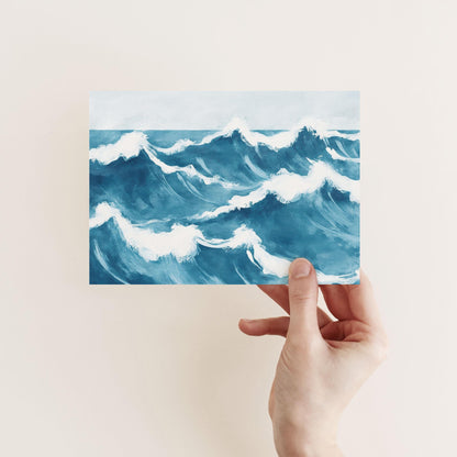 Ocean Waves Note Cards