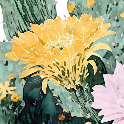 Cactus Bloom Watercolor Note Cards
