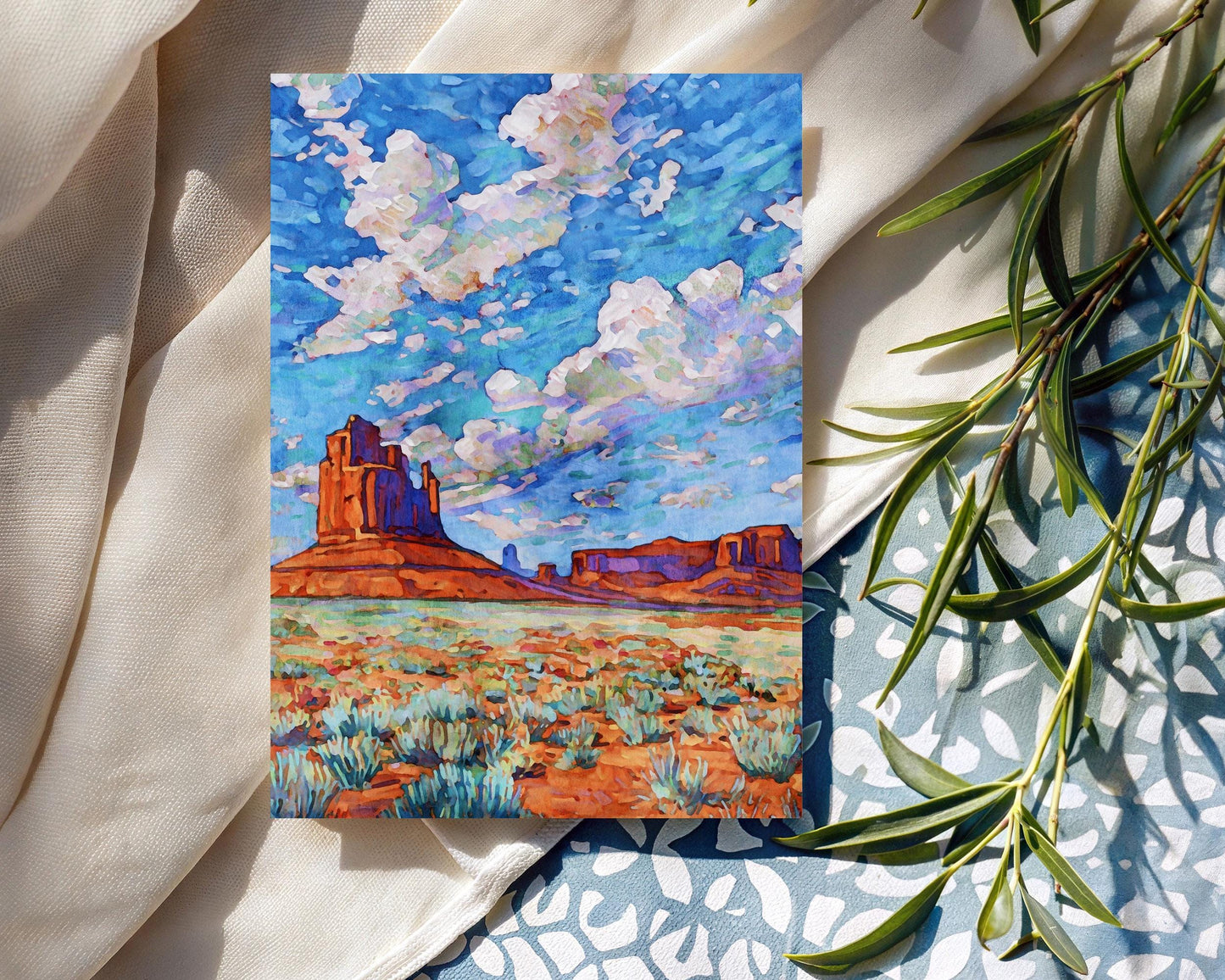 Monument Valley Watercolor Note Cards