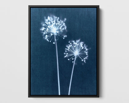 Indigo Dandelion Print